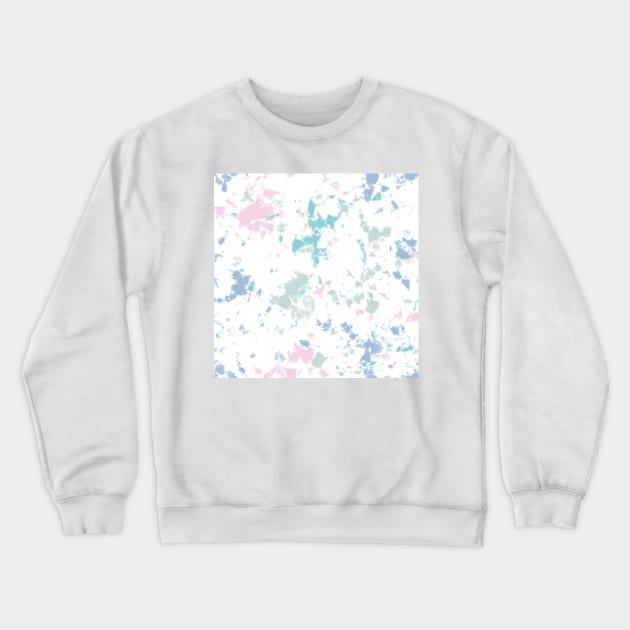 Colorful storm tie-dye shibori style over white background Crewneck Sweatshirt by marufemia